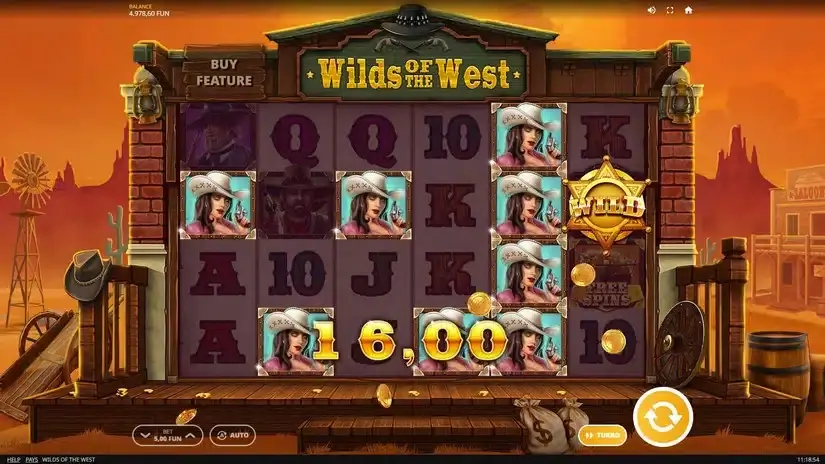 Wilds of the West slot screenshot 2