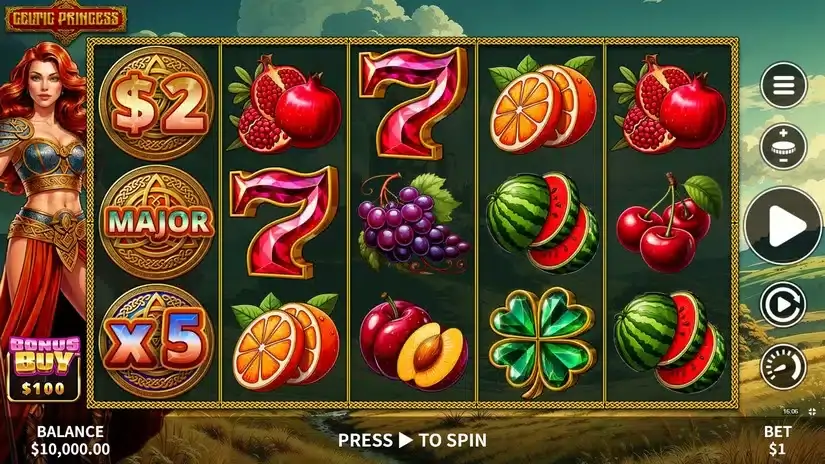 Celtic Princess slot screenshot 1