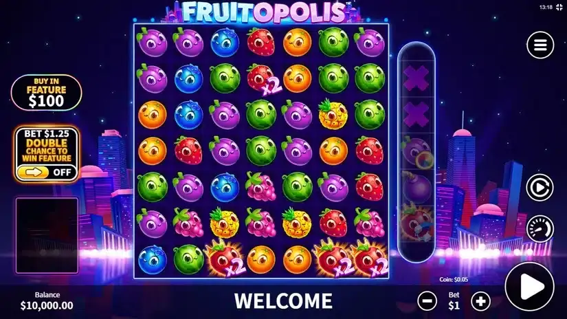 Fruitopolis slot screenshot 1