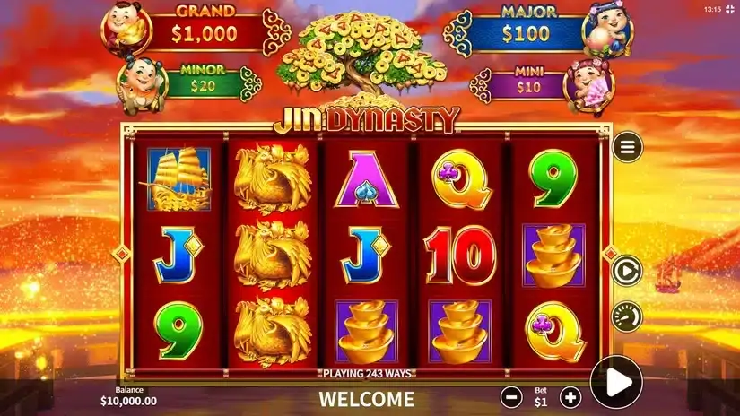 Jin Dynasty slot screenshot 1