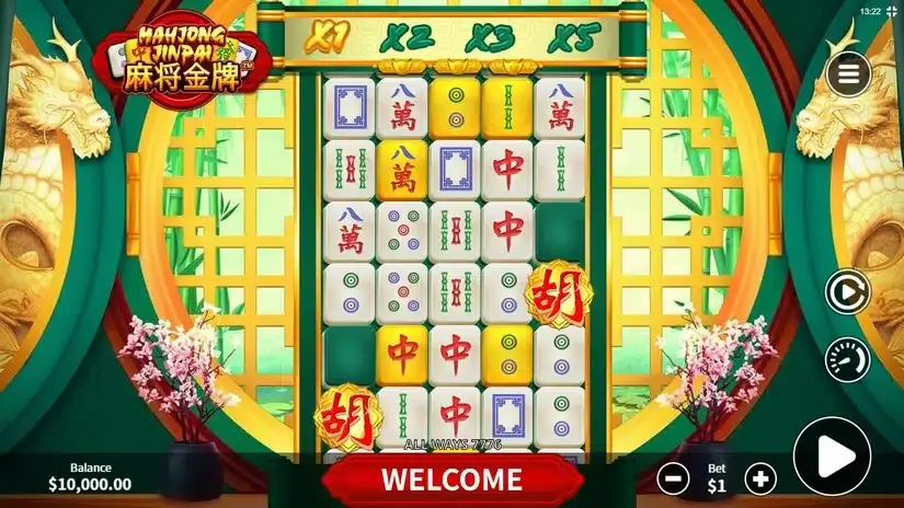 Mahjong Jinpai slot screenshot 1