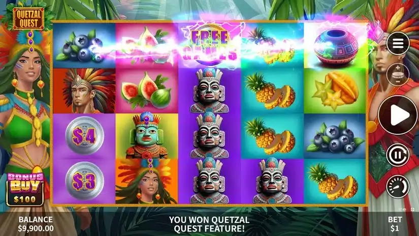 Quetzal Quest slot screenshot 2