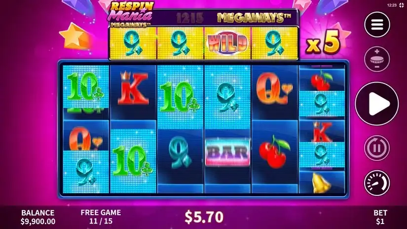Respin Mania Megaways slot screenshot 4