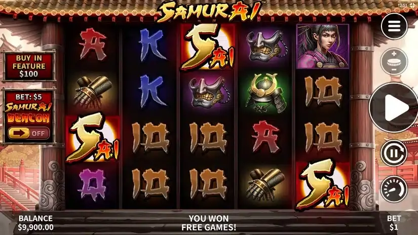 Samur.A.I slot screenshot 2