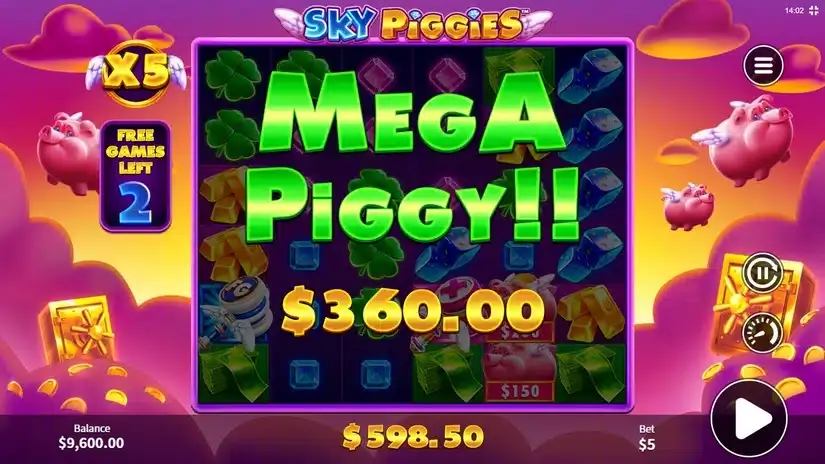 Sky Piggies slot screenshot 5