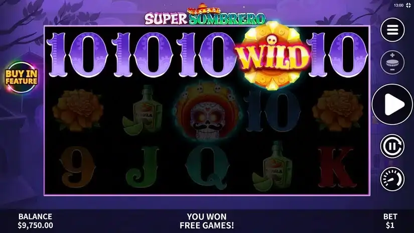 Super Sombrero slot screenshot 2