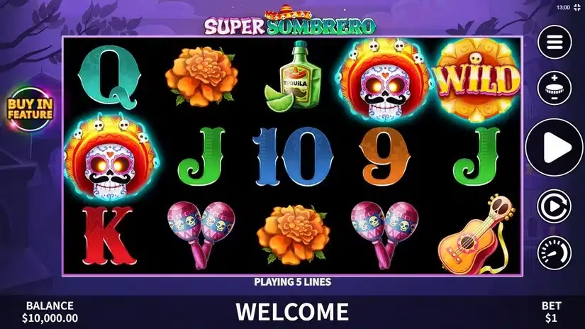 Super Sombrero slot screenshot 1