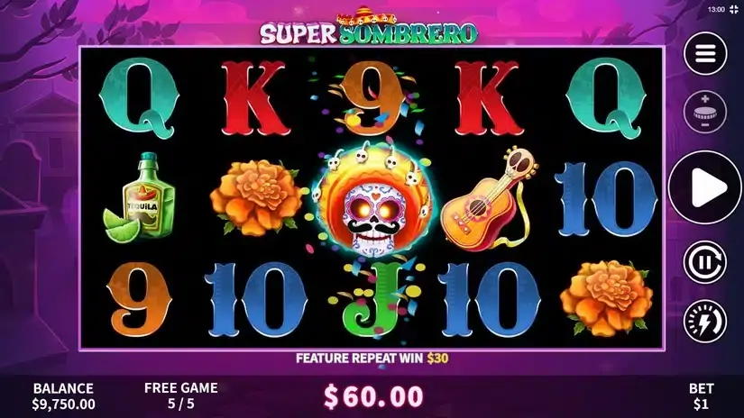 Super Sombrero slot screenshot 4