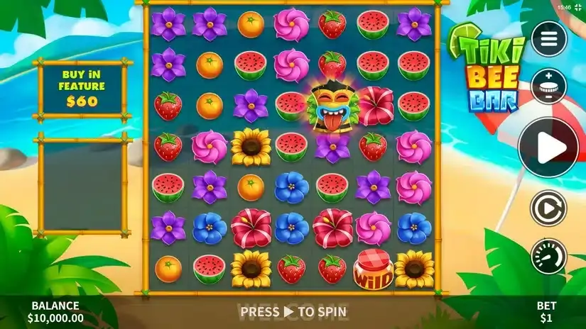 Tiki Bee Bar slot screenshot 1