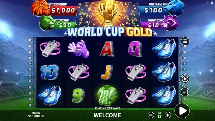 World Cup Gold slot screenshot 1