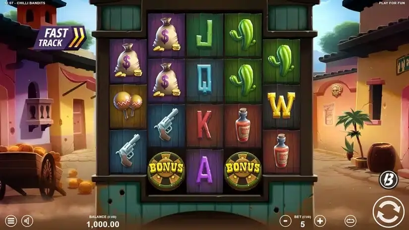 Chilli Bandits slot screenshot 