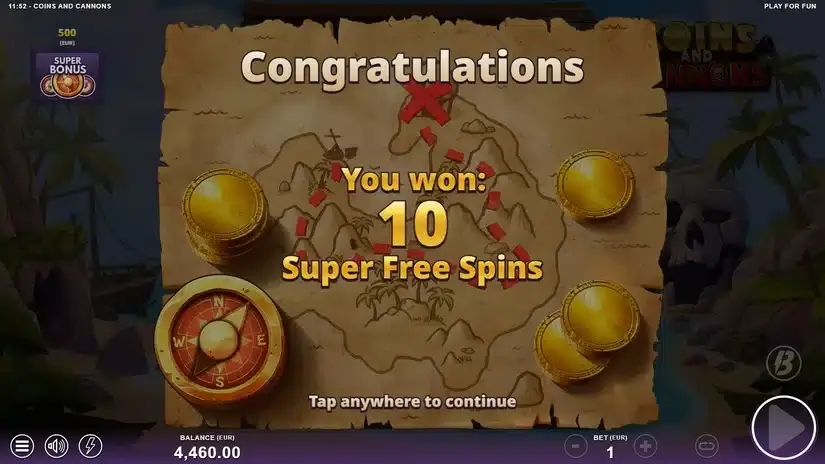 Coins and Cannons slot screenshot 2