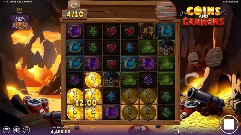 Coins and Cannons slot screenshot 3