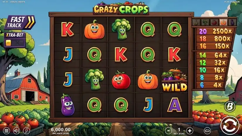 Crazy Crops slot screenshot 