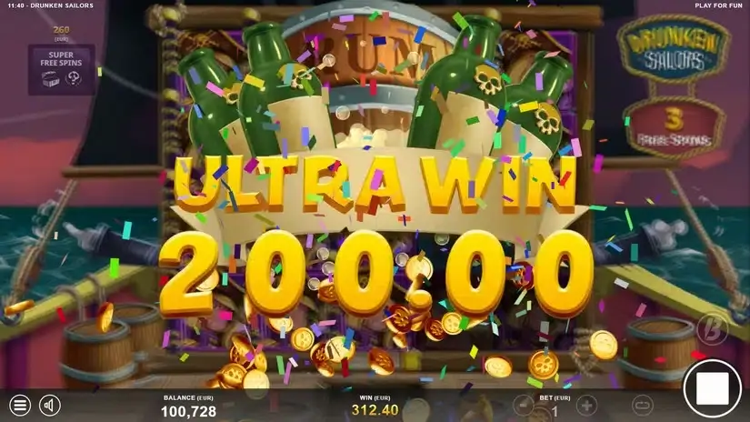 Drunken Sailors slot screenshot 7