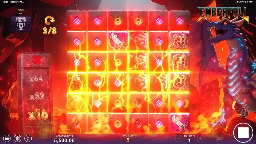 Emberfall slot screenshot 