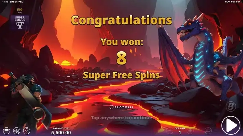 Emberfall slot screenshot 3