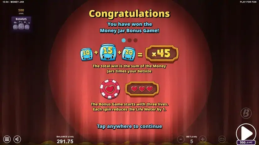Money Jar slot screenshot 5