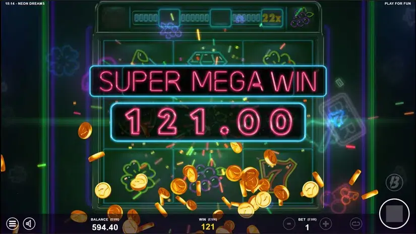 Neon Dreams slot screenshot 7