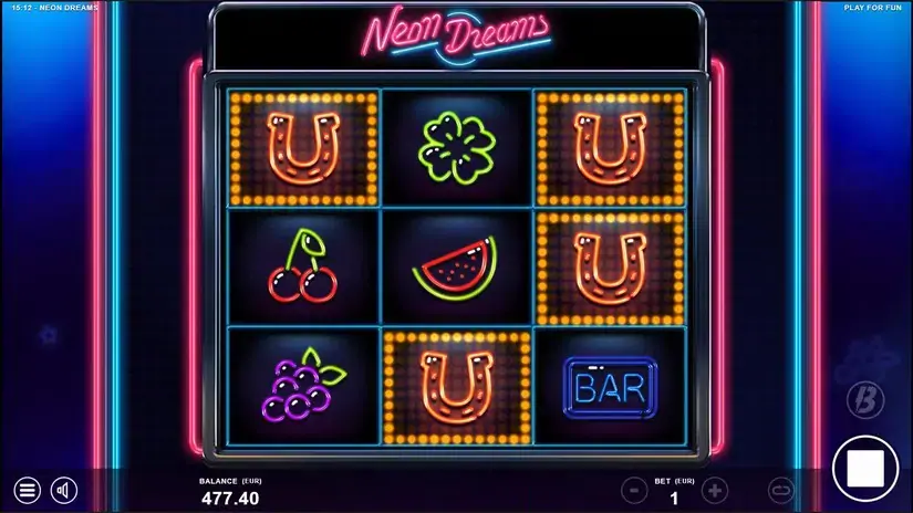 Neon Dreams slot screenshot 4