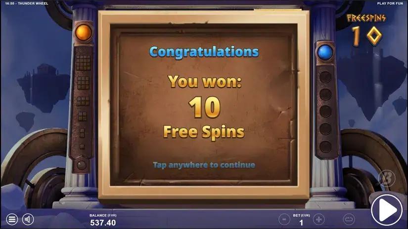 Thunder Wheel slot screenshot 4