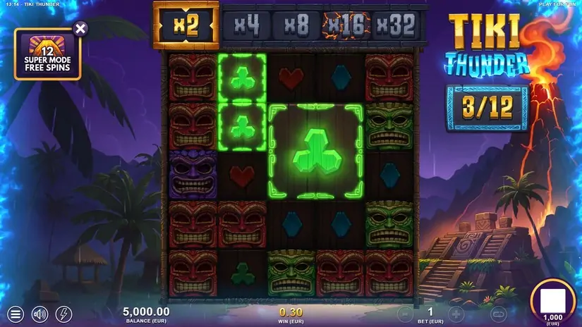 Tiki Thunder slot screenshot 5