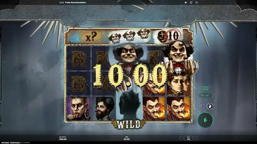 Freak Show Revelation slot screenshot 