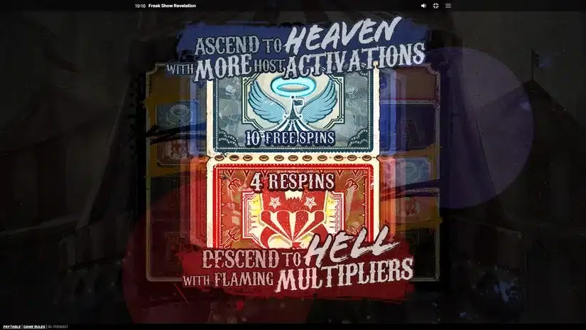 Freak Show Revelation slot screenshot 3