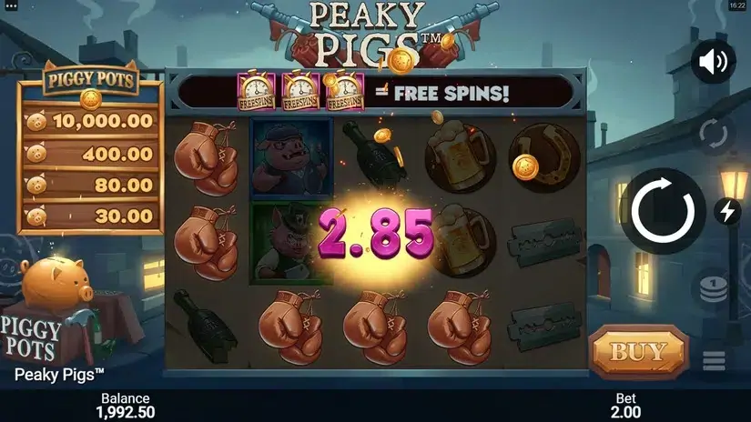 Peaky Pigs slot screenshot 2
