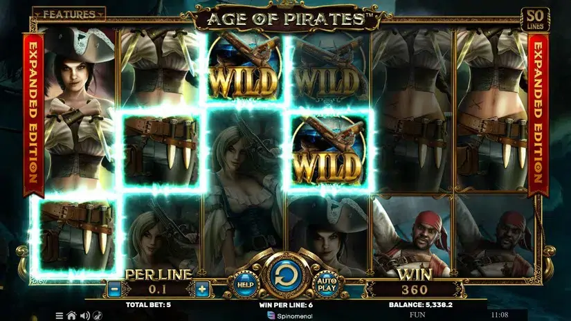 Age Of Pirates Expanded Edition slot screenshot 2
