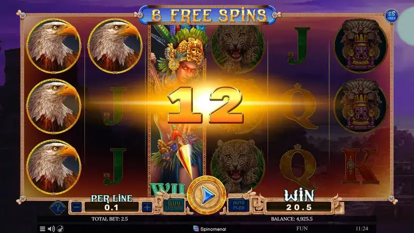 Aztec Spell Forgotten Empire slot screenshot 5