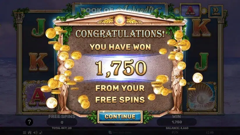 Book Of Aphrodite slot screenshot 8