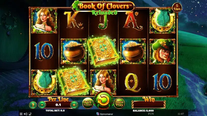 Book Of Clovers Reloaded slot screenshot 1