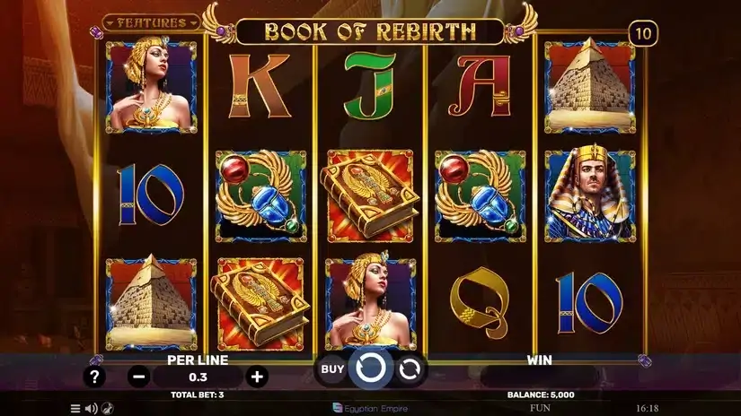 Book Of Rebirth slot screenshot 
