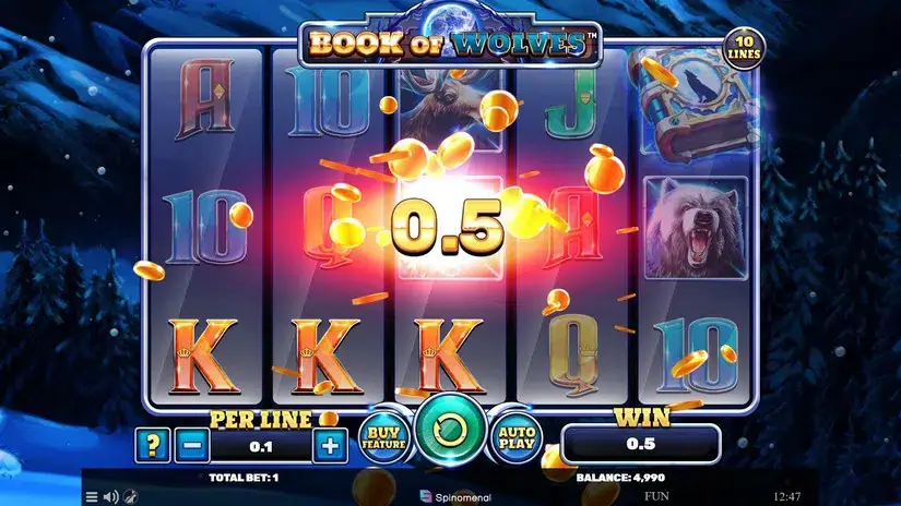 Book Of Wolves slot screenshot 2