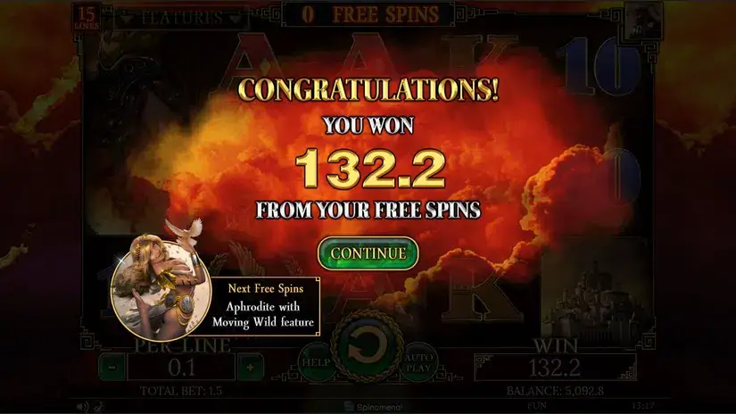 Demi Gods II 15 Lines slot screenshot 6