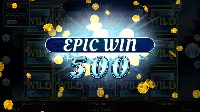Frosty Charms slot screenshot 