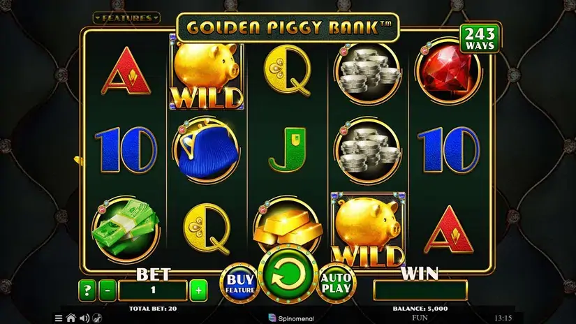 Golden Piggy Bank slot screenshot 1