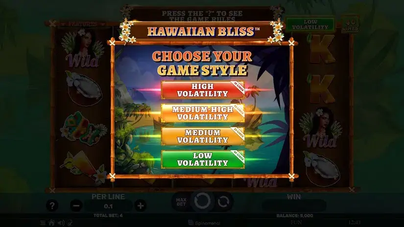 Hawaiian Bliss slot screenshot 