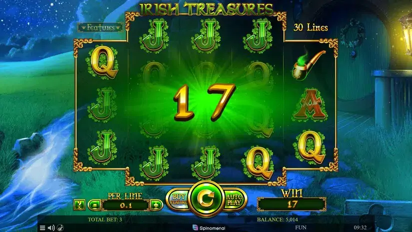 Irish Treasures slot screenshot 2