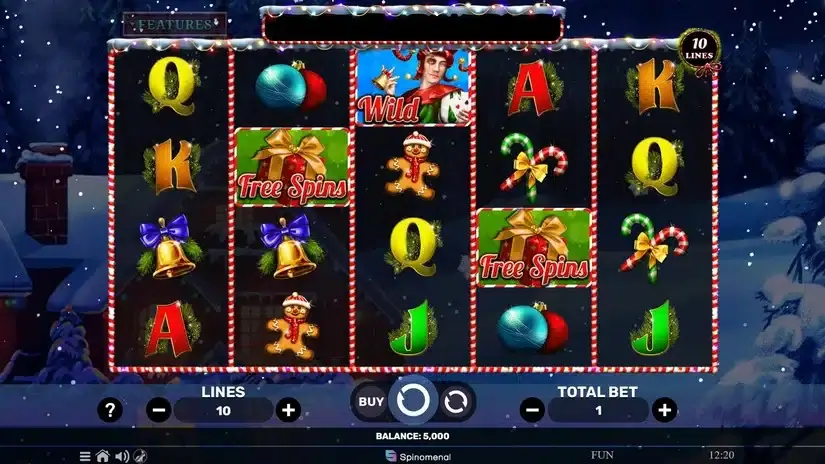 Jokers Charms Xmas slot screenshot 1