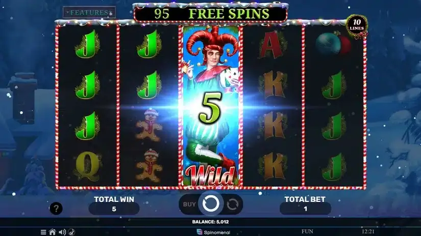 Jokers Charms Xmas slot screenshot 5