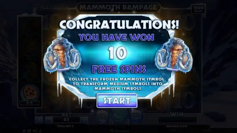 Mammoth Rampage slot screenshot 7