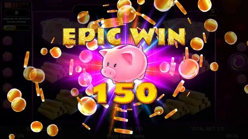 Piggy Bank Twins slot screenshot 4
