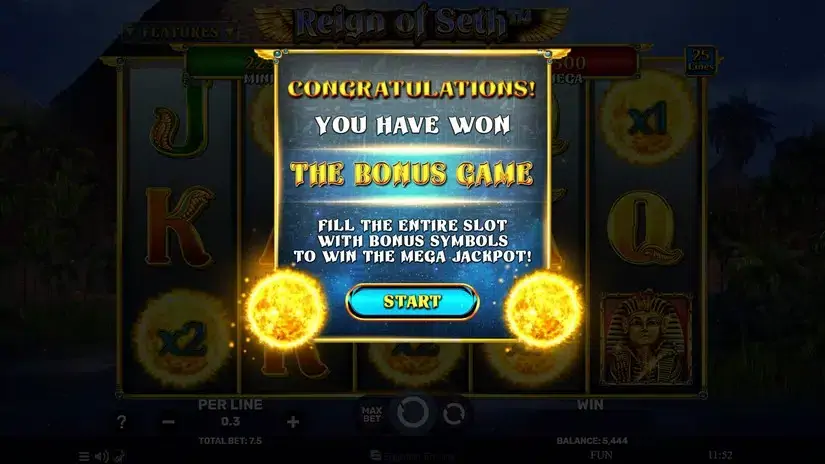 Reign of Seth slot screenshot 3