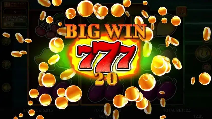 Retro 777 slot screenshot 2