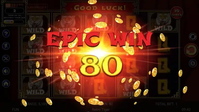 Retro Tiger slot screenshot 5