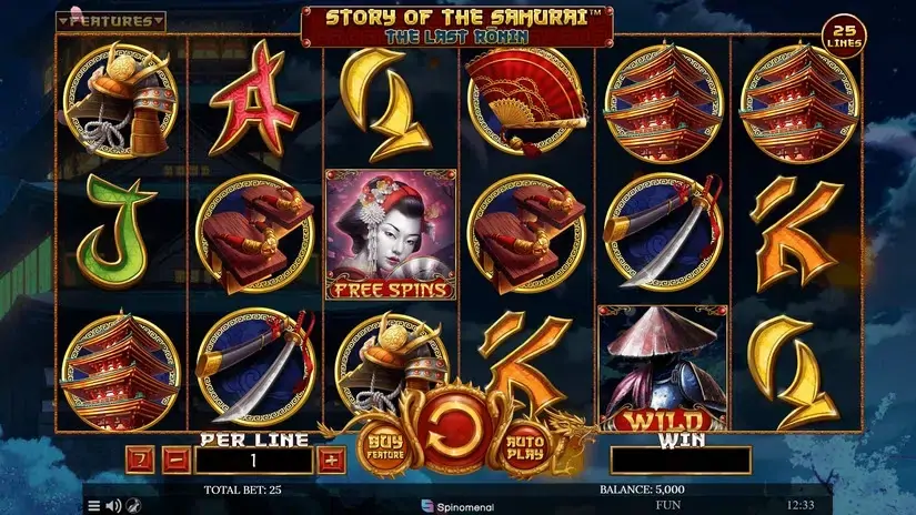 Story Of The Samurai The Last Ronin slot screenshot