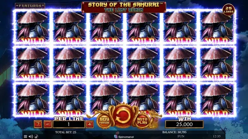 Story Of The Samurai The Last Ronin slot screenshot