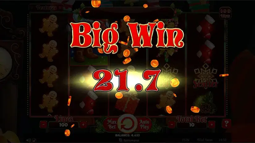 Wild Santa slot screenshot 3